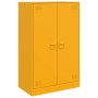 Aparador de acero amarillo mostaza 67x39x107 cm de vidaXL, Aparadores - Ref: Foro24-841664, Precio: 139,85 €, Descuento: %