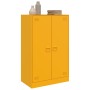 Aparador de acero amarillo mostaza 67x39x107 cm de vidaXL, Aparadores - Ref: Foro24-841664, Precio: 139,85 €, Descuento: %