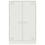 Aparador de acero blanco 67x39x107 cm de vidaXL, Aparadores - Ref: Foro24-841666, Precio: 125,96 €, Descuento: %