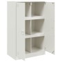 Aparador de acero blanco 67x39x107 cm de vidaXL, Aparadores - Ref: Foro24-841666, Precio: 125,96 €, Descuento: %