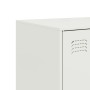 Aparador de acero blanco 67x39x107 cm de vidaXL, Aparadores - Ref: Foro24-841666, Precio: 125,96 €, Descuento: %