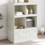 Aparador de acero blanco 67x39x95 cm de vidaXL, Aparadores - Ref: Foro24-841804, Precio: 121,82 €, Descuento: %