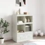 Aparador de acero blanco 67x39x95 cm de vidaXL, Aparadores - Ref: Foro24-841804, Precio: 119,71 €, Descuento: %