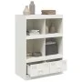Aparador de acero blanco 67x39x95 cm de vidaXL, Aparadores - Ref: Foro24-841804, Precio: 119,71 €, Descuento: %