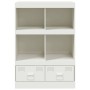 Aparador de acero blanco 67x39x95 cm de vidaXL, Aparadores - Ref: Foro24-841804, Precio: 121,82 €, Descuento: %