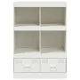 Aparador de acero blanco 67x39x95 cm de vidaXL, Aparadores - Ref: Foro24-841804, Precio: 119,71 €, Descuento: %