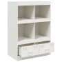 Aparador de acero blanco 67x39x95 cm de vidaXL, Aparadores - Ref: Foro24-841804, Precio: 121,82 €, Descuento: %