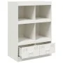 Aparador de acero blanco 67x39x95 cm de vidaXL, Aparadores - Ref: Foro24-841804, Precio: 119,71 €, Descuento: %