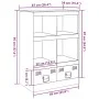 Aparador de acero blanco 67x39x95 cm de vidaXL, Aparadores - Ref: Foro24-841804, Precio: 119,71 €, Descuento: %