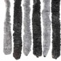 Cortina antimoscas chenilla gris y negro 118x220 cm de vidaXL, Mosquiteras para ventanas - Ref: Foro24-4004881, Precio: 81,76...