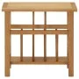 Solid oak wood magazine table 45x27x42 cm by vidaXL, Side tables - Ref: Foro24-289184, Price: 96,45 €, Discount: %