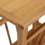 Mesa revistero madera maciza de roble 45x27x42 cm de vidaXL, Mesas auxiliares - Ref: Foro24-289184, Precio: 97,83 €, Descuent...