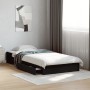 Cama con cajones madera de ingeniería negra 75x190 cm de vidaXL, Camas y somieres - Ref: Foro24-3280714, Precio: 124,91 €, De...