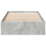Cama con cajones madera de ingeniería gris hormigón 75x190 cm de vidaXL, Camas y somieres - Ref: Foro24-3280716, Precio: 119,...