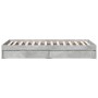 Cama con cajones madera de ingeniería gris hormigón 75x190 cm de vidaXL, Camas y somieres - Ref: Foro24-3280716, Precio: 119,...