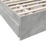 Cama con cajones madera de ingeniería gris hormigón 75x190 cm de vidaXL, Camas y somieres - Ref: Foro24-3280716, Precio: 119,...