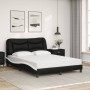 Cama con colchón cuero sintético negro y blanco 140x200 cm de vidaXL, Camas y somieres - Ref: Foro24-3208729, Precio: 427,17 ...