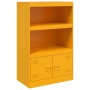 Aparador de acero amarillo mostaza 67x39x107 cm de vidaXL, Aparadores - Ref: Foro24-841670, Precio: 107,52 €, Descuento: %