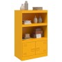 Aparador de acero amarillo mostaza 67x39x107 cm de vidaXL, Aparadores - Ref: Foro24-841670, Precio: 107,52 €, Descuento: %