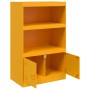 Aparador de acero amarillo mostaza 67x39x107 cm de vidaXL, Aparadores - Ref: Foro24-841670, Precio: 107,52 €, Descuento: %
