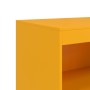 Aparador de acero amarillo mostaza 67x39x107 cm de vidaXL, Aparadores - Ref: Foro24-841670, Precio: 107,52 €, Descuento: %
