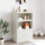 Aparador de acero blanco 67x39x107 cm de vidaXL, Aparadores - Ref: Foro24-841672, Precio: 107,79 €, Descuento: %