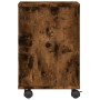Soporte para impresora con ruedas roble ahumado 41x32x48 cm de vidaXL, Soportes para impresoras - Ref: Foro24-840622, Precio:...