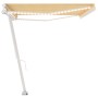 Toldo retráctil manual con LED amarillo y blanco 500x350 cm de vidaXL, Toldos - Ref: Foro24-3069663, Precio: 601,55 €, Descue...
