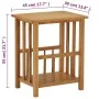 Mesa revistero madera maciza de roble 45x35x55 cm de vidaXL, Mesas auxiliares - Ref: Foro24-289183, Precio: 74,27 €, Descuent...