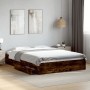Cama con cajones madera de ingeniería roble ahumado 150x200 cm de vidaXL, Camas y somieres - Ref: Foro24-3280654, Precio: 174...