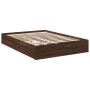 Cama con cajones madera de ingeniería marrón roble 120x190 cm de vidaXL, Camas y somieres - Ref: Foro24-3280705, Precio: 155,...