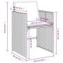 Set de comedor de jardín 7 pzas y cojines ratán sintético negro de vidaXL, Conjuntos de jardín - Ref: Foro24-3277862, Precio:...
