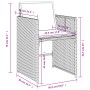 Set comedor de jardín 11 pzas con cojines ratán sintético beige de vidaXL, Conjuntos de jardín - Ref: Foro24-3277881, Precio:...