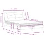 Cama con colchón cuero sintético blanco 140x200 cm de vidaXL, Camas y somieres - Ref: Foro24-3208725, Precio: 429,59 €, Descu...