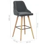Küchenhocker 2 Einheiten dunkelgrauer Samt von vidaXL, Küchenhocker - Ref: Foro24-289555, Preis: 201,66 €, Rabatt: %