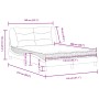 Cama con colchón cuero sintético gris 140x200 cm de vidaXL, Camas y somieres - Ref: Foro24-3208727, Precio: 412,85 €, Descuen...
