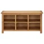 Mueble zapatero de madera maciza de roble 90x37x45 cm de vidaXL, Zapateros y organizadores de calzado - Ref: Foro24-289189, P...