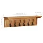 Perchero de madera maciza de roble 60x16x16 cm de vidaXL, Percheros para sombreros y abrigos - Ref: Foro24-289191, Precio: 66...