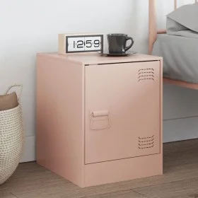Mesita de noche acero rosa 34,5x39x44 cm by vidaXL, Nightstands - Ref: Foro24-841609, Price: 54,50 €, Discount: %
