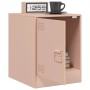 Mesita de noche acero rosa 34,5x39x44 cm de vidaXL, Mesitas de noche - Ref: Foro24-841609, Precio: 55,09 €, Descuento: %