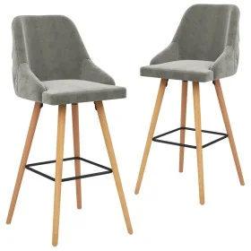 Küchenhocker 2 Einheiten hellgrauer Samt von vidaXL, Küchenhocker - Ref: Foro24-289464, Preis: 187,83 €, Rabatt: %