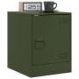 Mesitas de noche 2 unidades acero verde oliva 34,5x39x44 cm de vidaXL, Mesitas de noche - Ref: Foro24-841616, Precio: 64,24 €...