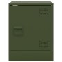 Mesitas de noche 2 unidades acero verde oliva 34,5x39x44 cm de vidaXL, Mesitas de noche - Ref: Foro24-841616, Precio: 64,24 €...