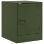 Mesitas de noche 2 unidades acero verde oliva 34,5x39x44 cm de vidaXL, Mesitas de noche - Ref: Foro24-841616, Precio: 64,24 €...