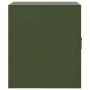 Mesitas de noche 2 unidades acero verde oliva 34,5x39x44 cm de vidaXL, Mesitas de noche - Ref: Foro24-841616, Precio: 64,24 €...