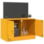 Mueble para TV de acero amarillo mostaza 67x39x44 cm de vidaXL, Muebles TV - Ref: Foro24-841637, Precio: 61,55 €, Descuento: %