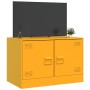 Mueble para TV de acero amarillo mostaza 67x39x44 cm de vidaXL, Muebles TV - Ref: Foro24-841637, Precio: 61,55 €, Descuento: %