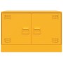 Mueble para TV de acero amarillo mostaza 67x39x44 cm de vidaXL, Muebles TV - Ref: Foro24-841637, Precio: 61,55 €, Descuento: %