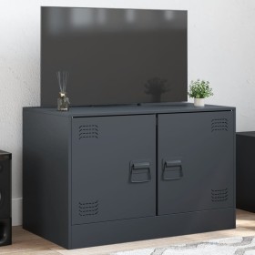Mueble para TV de acero gris antracita 67x39x44 cm de vidaXL, Muebles TV - Ref: Foro24-841635, Precio: 61,35 €, Descuento: %