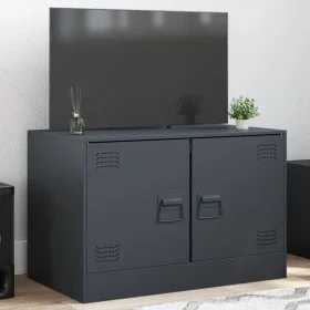 Mueble para TV de acero gris antracita 67x39x44 cm de vidaXL, Muebles TV - Ref: Foro24-841635, Precio: 60,38 €, Descuento: %